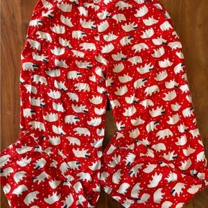 Aerie Red Polar Bear Pajama Bottoms